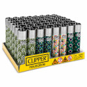 Immagine 1 - Clipper Large Accendino a Pietrina Grande Ricaricabile con Fantasia Retrospring - Box da 48 Accendini