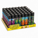 Immagine 1 - Clipper Large Accendino a Pietrina Grande Ricaricabile con Fantasia 420 Acid Dream - Box da 48 Accendini
