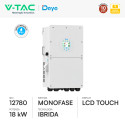 Immagine 2 - V-Tac Deye Inverter Monofase Ibrido On-Grid / Off-Grid 18kW IP65 Garanzia 10 Anni Display LCD - SKU 12780