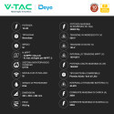 Immagine 3 - V-Tac Deye Inverter Monofase Ibrido On-Grid / Off-Grid 18kW IP65 Garanzia 10 Anni Display LCD - SKU 12780