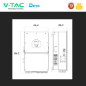 Immagine 4 - V-Tac Deye Inverter Monofase Ibrido On-Grid / Off-Grid 18kW IP65 Garanzia 10 Anni Display LCD - SKU 12780