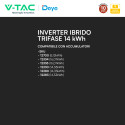 Immagine 4 - V-Tac Deye Inverter Trifase Ibrido On-Grid / Off-Grid 14kW IP65 Garanzia 10 Anni Display LCD - SKU 12781