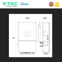 Immagine 5 - V-Tac Deye Inverter Trifase Ibrido On-Grid / Off-Grid 14kW IP65 Garanzia 10 Anni Display LCD - SKU 12781