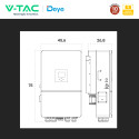 Immagine 5 - V-Tac Deye Inverter Trifase Ibrido On-Grid / Off-Grid 16kW IP65 Garanzia 10 Anni Display LCD - SKU 12716