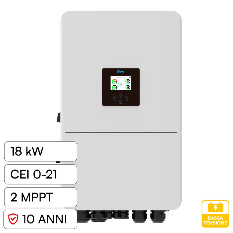 V-Tac Deye Inverter Trifase On-Grid / Off-Grid 18kW IP65