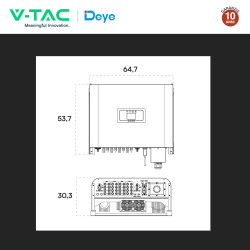 V-Tac Deye Inverter Trifase On-Grid 50kW IP65