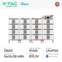 Immagine 2 - V-Tac Deye BOS-B PRO-A3 Armadio Rack da Terra 16 Accumulatori BMS LiFePO4 257,28kWh per Inverter Trifase - SKU 12820