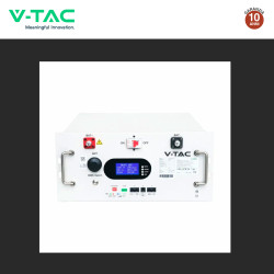 V-Tac VT-91600 Batteria BMS Rack LiFePO4 9,6kWh Garanzia 10 Anni