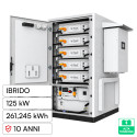 Immagine 1 - V-Tac Deye Kit Fotovoltaico 5 Accumulatori BMS LiFePO4 261kWh + Inverter Ibrido Trifase 125kW - SKU 12813