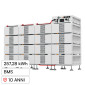 Immagine 1 - V-Tac Deye BOS-B PRO-A3 Armadio Rack da Terra 16 Accumulatori BMS LiFePO4 257,28kWh per Inverter Trifase - SKU 12820
