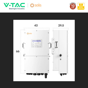 V-Tac Inverter Trifase Ibrido On-Grid / Off-Grid 15kW IP66