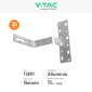 Immagine 3 - V-Tac Kit Struttura in Alluminio per Montaggio di 8 Pannelli Solari Fotovoltaici 30mm da 400W a 590W per Tetto a Falda
