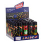 Immagine 1 - Prof Jet Flame Accendino Elettronico Turbo Antivento Grande Ricaricabile Fantasia Rasta Leaves - Box da 25 Accendini