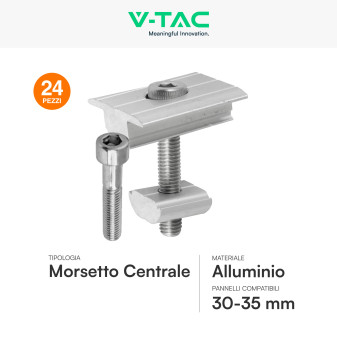 Kit Struttura per Montaggio 15 Pannelli Solari su Tetto Piano