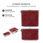 Immagine 2 - Champ Astuccio Porta Sigarette in Metallo Fantasia Mandala con Fascia Elastica Ferma Sigarette - Box da 12 Astucci