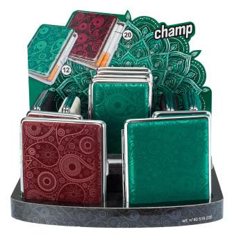 Champ Astuccio Porta Sigarette in Metallo Fantasia Mandala - Box da 12