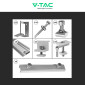 Immagine 2 - V-Tac Kit Struttura in Alluminio per Montaggio di 6 Pannelli Solari Fotovoltaici 30mm da 400W a 590W su Tetto Lamiera Grecata
