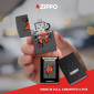 Immagine 5 - Zippo Accendino a Benzina Ricaricabile e Antivento con Fantasia Flame Tattoo Design - mod. 47268