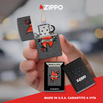 Accendino Zippo mod. 47268 Flame Tattoo Design