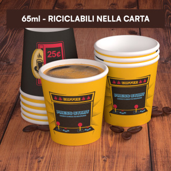 199 Bicchierini da Caffè in Carta ArcadeCUP da 65ml