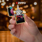Immagine 5 - Zippo Accendino a Benzina Ricaricabile e Antivento con Fantasia Space Skull Design - mod. 47281