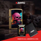 Immagine 6 - Zippo Accendino a Benzina Ricaricabile e Antivento con Fantasia Space Skull Design - mod. 47281