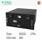 Immagine 2 - V-Tac VT-48200B Batteria Rack BMS LiFePO4 48V 200Ah 9,60kWh per Inverter Impianto Fotovoltaico CEI 0-21 - SKU 11523