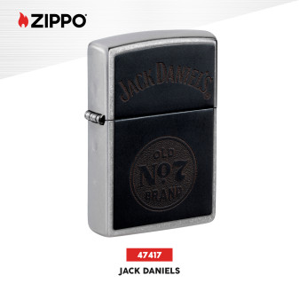 Accendino Zippo mod. 47417 Jack Daniel's Nero