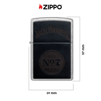 Accendino Zippo mod. 47417 Jack Daniel's Nero
