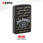 Immagine 2 - Zippo Accendino a Benzina Ricaricabile e Antivento con Fantasia Jack Daniel's - mod. 47416