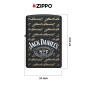 Immagine 4 - Zippo Accendino a Benzina Ricaricabile e Antivento con Fantasia Jack Daniel's - mod. 47416