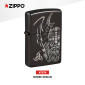 Immagine 2 - Zippo Accendino a Benzina Ricaricabile e Antivento con Fantasia Norse Design - mod. 47278