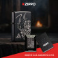 Immagine 6 - Zippo Accendino a Benzina Ricaricabile e Antivento con Fantasia Norse Design - mod. 47278