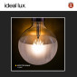 Immagine 5 - Ideal Lux Lampadina LED E27 8W Globo G125 Filament in Vetro Trasparente con Calotta Satinata - mod. 157580