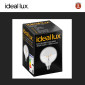 Immagine 6 - Ideal Lux Lampadina LED E27 8W Globo G125 Filament in Vetro Trasparente con Calotta Satinata - mod. 157580