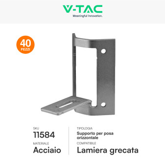 Kit Struttura per Montaggio 10 Pannelli Solari su Lamiera Grecata