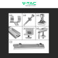 Immagine 2 - V-Tac Kit Struttura in Alluminio per Montaggio di 10 Pannelli Solari Fotovoltaici 30mm da 400W a 590W su Tetto Lamiera Grecata