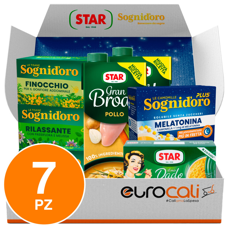 Star e Sognid'oro Kit Brodi Dadi Tisane e Camomilla Melatonina