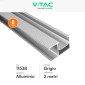 Immagine 4 - V-Tac Kit Struttura in Alluminio per Montaggio di 6 Pannelli Solari Fotovoltaici 35mm da 400W a 590W per Tetto Piano