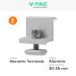 Immagine 6 - V-Tac Kit Struttura in Alluminio per Montaggio di 10 Pannelli Solari Fotovoltaici 35mm da 400W a 590W per Tetto Piano