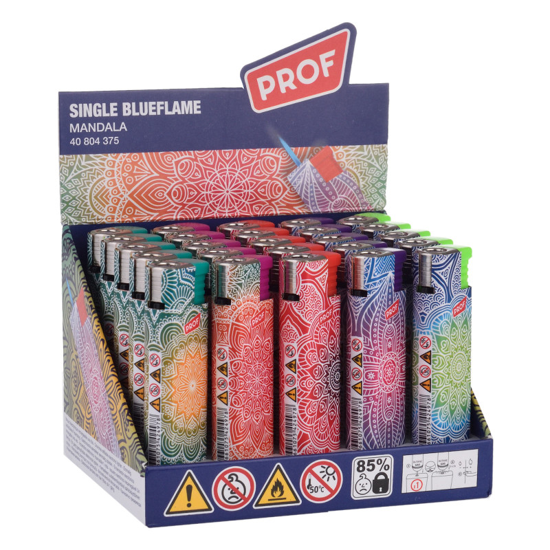 Prof Jet Flame Accendino Elettronico Mandala 25 Accendini