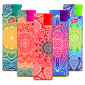 Immagine 1 - Prof Jet Flame Accendino Elettronico Turbo Antivento Grande Ricaricabile Fantasia Mandala - Serie da 5 Accendini