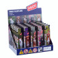 Immagine 1 - Prof Jet Flame Accendino Elettronico Turbo Antivento Grande Ricaricabile Fantasia Dogs - Box da 25 Accendini