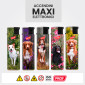Immagine 2 - Prof Jet Flame Accendino Elettronico Turbo Antivento Grande Ricaricabile Fantasia Dogs - Box da 25 Accendini