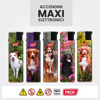 Prof Jet Flame Fantasia Dogs 5 Accendini