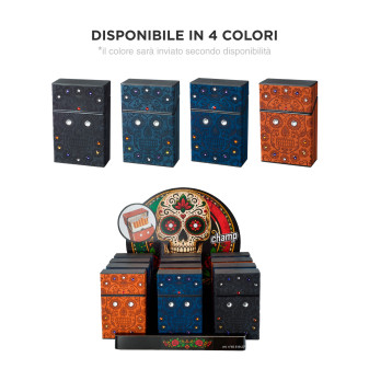 Champ Porta Sigarette Porta Pacchetto Fantasia Skull & Strass