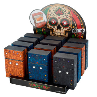 Champ Porta Sigarette Porta Pacchetto Fantasia Skull & Strass