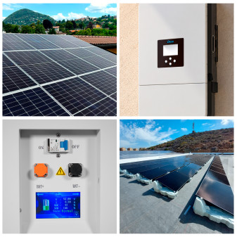 10 Pannelli 505W + Inverter Trifase 10kW + Batteria 16,07kWh + Zavorra