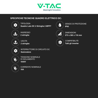 Set 12 Pannelli Solari + Inverter 6kW  + Batteria V-Tac