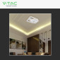 Immagine 4 - V-Tac VT-84040 Plafoniera LED a Superficie 80W SMD Changing Color CCT Dimmerabile con Telecomando Colore Bianco - SKU 24176